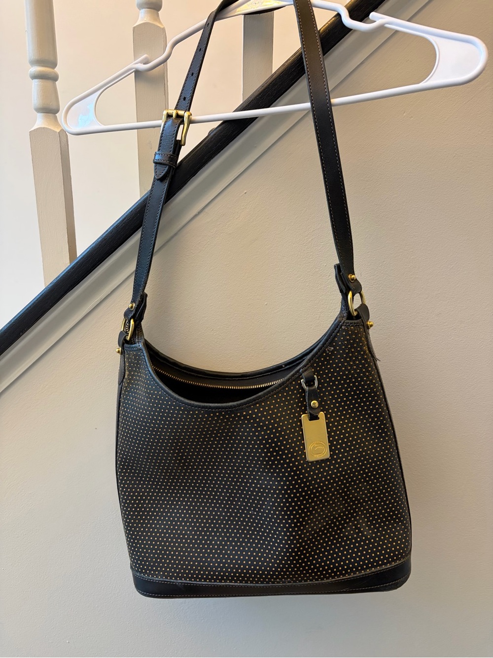 Dooney & Burke Pebbles Shoulder Bag with Brass Detailing - Picture 4 of 9